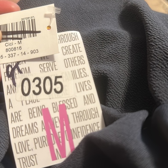 Lularoe Cici Gray Mermaid Flounce Dress NWT Size Medium Polyester Spandex - Picture 7 of 9